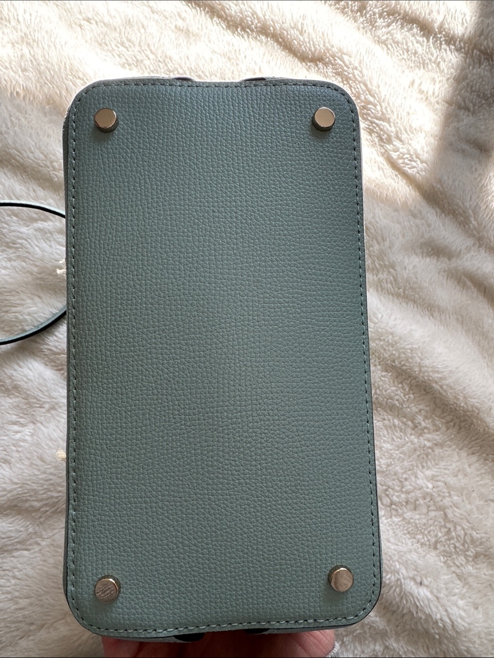 kate spade mint blue leather crossbody with daisy appliqués - Picture 4 of 8